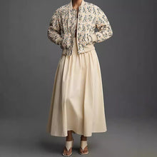 Load image into Gallery viewer, Women's Loose And Versatile Daisy Print Zipper Jacket