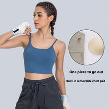 Load image into Gallery viewer, Yoga Jacket Women's Sports Underwear With Chest Pad Thin Belt Beauty Back