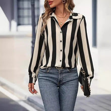 Load image into Gallery viewer, New Striped Colorful Women's Cardigan Top