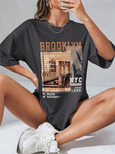 Load image into Gallery viewer, Spring Women's Cotton T-shirt Letter Short Sleeve