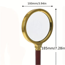 Load image into Gallery viewer, 70/80/90/100mm Handheld 10X Magnifier Magnifying Glass Loupe Reading Jewelry Elderly Reading Microscope Portable Eye Loupe Glass