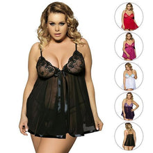 Load image into Gallery viewer, Women Sexy Lingerie Big Code 6XL  Sleepwear Sleepdress
