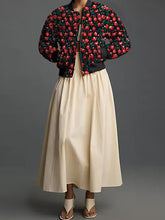 Load image into Gallery viewer, Women's Loose And Versatile Daisy Print Zipper Jacket