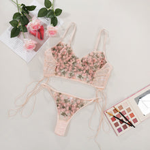Load image into Gallery viewer, Sexy And Sexy Embroidered Flower Women'S Underwear