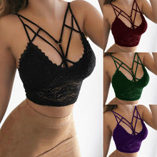Load image into Gallery viewer, Women's Lace Lace Sexy Sling Bra Tied Sling Sexy Lingerie