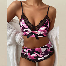 Load image into Gallery viewer, Women's Sexy Lingerie Lace Suspenders Three-point Sexy Lingerie