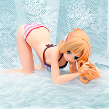 Load image into Gallery viewer, Anime Sword Art Online Asuna Sexy Girl PVC Figure Model Striped Kneeling Swimsuit Phone Holder Fans Collectible Toy Doll