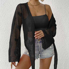 Load image into Gallery viewer, Cardigan Women's Clothes Lace-up Bow Bell Sleeve