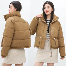 Load image into Gallery viewer, American Short Stand-up Collar Cotton-padded Clothes Loose Thick Bread Suit Fashion