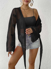 Load image into Gallery viewer, Cardigan Women's Clothes Lace-up Bow Bell Sleeve