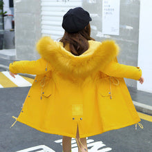 Load image into Gallery viewer, Middle And Large Children's Cotton Coats In The Long Style With Velvet Liner