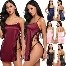 Load image into Gallery viewer, silk sexy lingerie nightdress