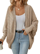 Load image into Gallery viewer, Women's Fashionable Batwing Sleeve Cardigan Loose Knitted Coat