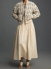 Load image into Gallery viewer, Women's Loose And Versatile Daisy Print Zipper Jacket