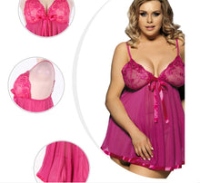 Load image into Gallery viewer, Women Sexy Lingerie Big Code 6XL  Sleepwear Sleepdress