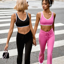 Load image into Gallery viewer, Contrast Color Low Intensity Sports Underwear Women's Yoga Clothes Pilates Training Top
