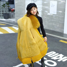 Load image into Gallery viewer, Middle And Large Children's Cotton Coats In The Long Style With Velvet Liner