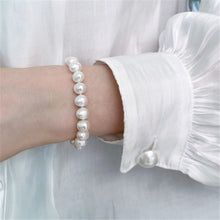 Load image into Gallery viewer, 10 Pcs Imitation pearls Bracelet Set for Women Beaded Stretch Strand Bracelets for Bridesmaid,Bridal,Party Jewelry