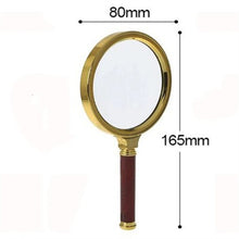 Load image into Gallery viewer, 70/80/90/100mm Handheld 10X Magnifier Magnifying Glass Loupe Reading Jewelry Elderly Reading Microscope Portable Eye Loupe Glass
