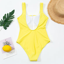 Load image into Gallery viewer, Ladies zipper sexy one-piece printed swimsuit women swimwear