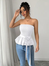 Load image into Gallery viewer, Pure Color Tube-top French Unique And Beautiful Small Top