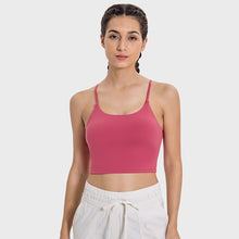 Load image into Gallery viewer, Yoga Jacket Women's Sports Underwear With Chest Pad Thin Belt Beauty Back