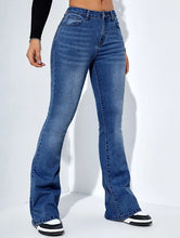 Load image into Gallery viewer, Women's Slim-fit Jeans Pants With Flared Design Fashion Casual High Waist Stretch Trousers