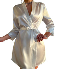 Load image into Gallery viewer, Women's Pajamas Imitated Silk Pajamas Nightgown Sexy