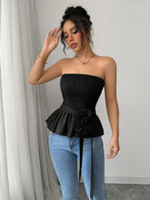 Load image into Gallery viewer, Pure Color Tube-top French Unique And Beautiful Small Top