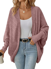 Load image into Gallery viewer, Women's Fashionable Batwing Sleeve Cardigan Loose Knitted Coat
