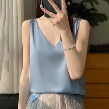 Load image into Gallery viewer, Sling Vest Inner Match Satin Silky Base Loose Sleeveless Top