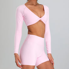 Load image into Gallery viewer, European And American Yoga Clothes Women's Quick-drying Breathable Tight T-shirt Fitness Clothes Casual