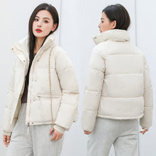 Load image into Gallery viewer, American Short Stand-up Collar Cotton-padded Clothes Loose Thick Bread Suit Fashion