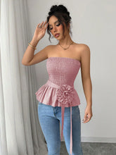 Load image into Gallery viewer, Pure Color Tube-top French Unique And Beautiful Small Top