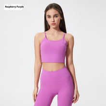 Load image into Gallery viewer, Yoga Jacket Women's Sports Underwear With Chest Pad Thin Belt Beauty Back
