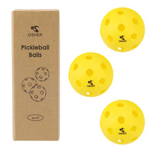 Load image into Gallery viewer, Pickleball Balls Professional Patented 26 Hole Design Pickleball Balls Set of 3 Outdoor & Indoor Pickleballs Specifically Designed and Optimized