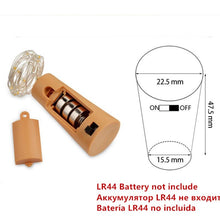 Load image into Gallery viewer, 1/2M Wine Bottle Cork Lights LED Garland In Bottle Copper String Fairy Lights Festoon Shining DIY Party Decoration Battery Power
