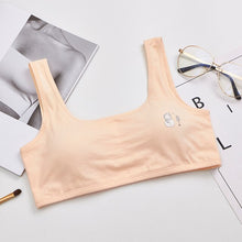 Load image into Gallery viewer, 10-18Year Girls Training Bra Wireless Thin Cup Bra Fashion Comfortable Teenage Underwear Cartoon underwear