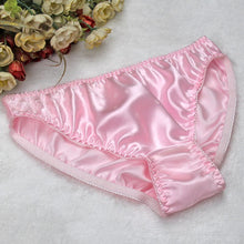 Load image into Gallery viewer, 100% Mulberry Silk Women Double Faced Silk Panties Sexy Pure Silk Seamless Briefs L XL XXL Free Shipping