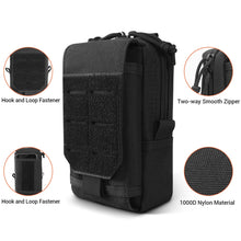 Load image into Gallery viewer, 1000D Tactical Molle Pouch Military Waist Bag Outdoor Men EDC Tool Bag Vest Pack Purse Mobile Phone Case Hunting Compact Bag