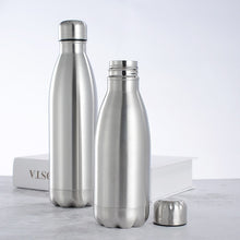 Load image into Gallery viewer, 1000ml Sports Stainless Steel Water Bottle Single Wall Hot Cold Water Cola Bottle Insulated Vacuum Flask for Kids School