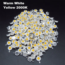 Load image into Gallery viewer, 100pcs 1W 3W LED High Power LEDs Cold White Natural White Warm White RGB Red Green Blue Yellow Light Source
