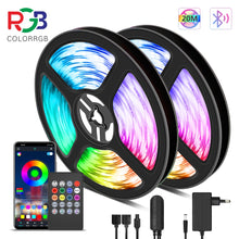 Load image into Gallery viewer, 10M 20M LED Strip Light RGB 5050 Lights Music Sync Color Changing  Sensitive Built-in Mic, App Controlled LED Lights Rope Lights