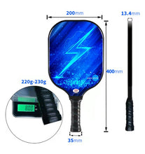 Load image into Gallery viewer, OSHER Pickleball Paddle Graphite Pickleball Racket Honeycomb Composite Core Pickleball Paddle Set Ultra Cushion Grip Low Profile Edge Bundle Graphite