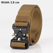 Load image into Gallery viewer, 125-140long big size Belt Male Tactical military Canvas Belt Outdoor Tactical Belt men's Military Nylon Belts Army ceinture hom