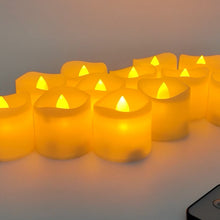 Load image into Gallery viewer, 12PCS Tea Lights Candles Battery Operated Led Flameless Tea Light Flickering Light with Remote Control Timer Festival Christmas