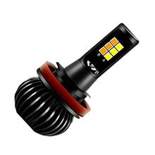 Load image into Gallery viewer, 1PCS Yellow White Dual Colors Switchback H11 H8 H9 9005 HB3 9006 HB4 H7 H1 H3 H27 880 881 LED Car Fog Lights Bulb Auto Foglamp