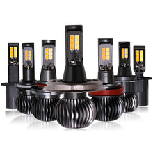 Load image into Gallery viewer, 1PCS Yellow White Dual Colors Switchback H11 H8 H9 9005 HB3 9006 HB4 H7 H1 H3 H27 880 881 LED Car Fog Lights Bulb Auto Foglamp