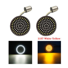 Load image into Gallery viewer, 1Pair Motorcycle Led Turn Signals Kit for Harley Road Glide Touring Sportster with 1156 1157 Base White/Amber Led Turn Signal