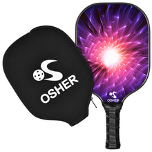 Load image into Gallery viewer, 100PCS OSHER Pickleball Paddle Graphite Pickleball Racket Honeycomb Composite Core Pickleball Paddle Set Ultra Cushion Grip Low Profile Edge Bundle Graphite